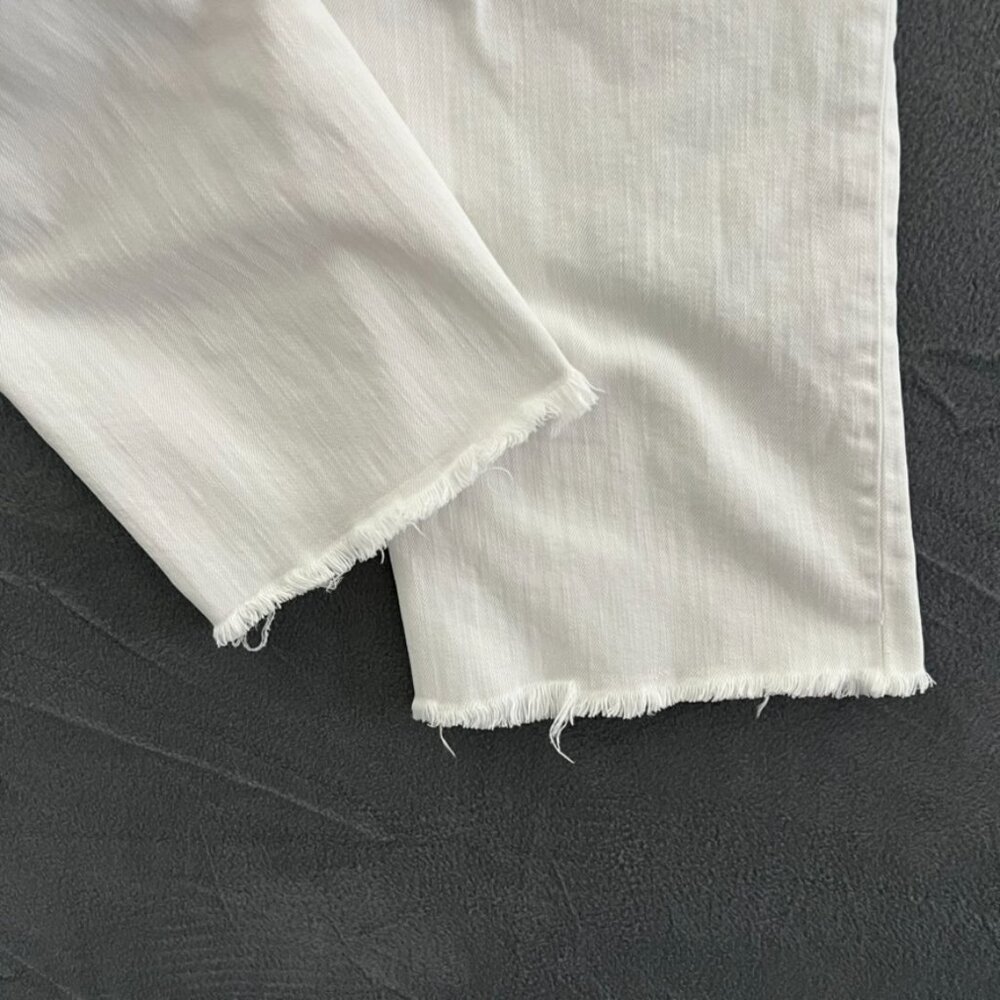 Lilly Pulitzer sz 12 White Babe Bootcut Jeans 27" inseam - Picture 12 of 14